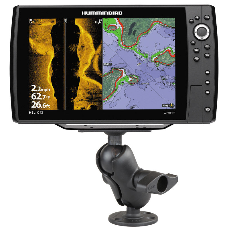 RAM Mounts Ball Mount with Round Base for Humminbird Helix 7