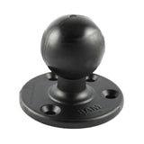 RAM-D-101-C-254U RAM Mounts D-Size Ball Mount with Round AMPS Plate and Large Round Plate - Short