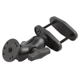 RAM-101U-B-247-25 RAM Mounts 2.5" Square Post Clamp Mount with Round AMPS Plate - Short Arm