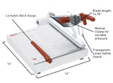 Ideal 1138 Paper Cutter / Manual Tabletop Trimmer IDEKU0468H