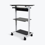 Luxor STAND-WS30 Three-shelf Adjustable Stand Up Workstation