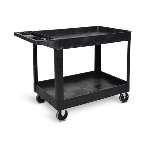 Luxor XLC11-B Two-Shelf Heavy-Duty Utility Cart