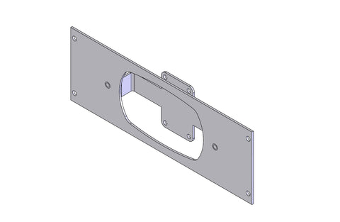 Havis C-EB30-WCC-1P 1-Piece Equipment Mounting Bracket, 3" Mounting Space, Fits Whelen WCC9 switch box - Synergy Mounting Systems