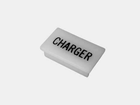 Havis C-LABEL-CHARGER Standard White Switch Label W/ Black Imprint - Synergy Mounting Systems