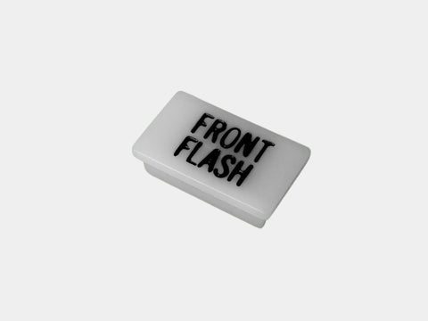 Havis C-LABEL-F-FLASH Standard White Switch Label W/ Black Imprint - Synergy Mounting Systems