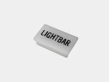 Havis C-LABEL-LIGHTBAR Standard White Switch Label W/ Black Imprint - Synergy Mounting Systems