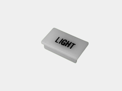 Havis C-LABEL-LIGHT Standard White Switch Label W/ Black Imprint - Synergy Mounting Systems