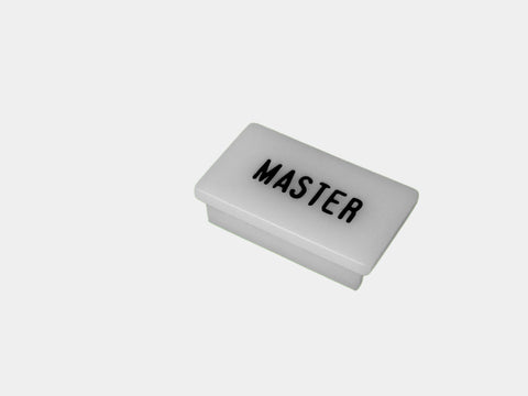 Havis C-LABEL-MASTER Standard White Switch Label W/ Black Imprint - Synergy Mounting Systems