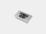 Havis C-LABEL-PWR-VENT Standard White Switch Label W/ Black Imprint - Synergy Mounting Systems