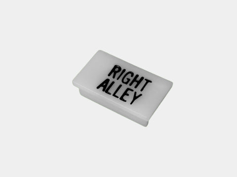 Havis C-LABEL-R-ALLEY Standard White Switch Label W/ Black Imprint - Synergy Mounting Systems