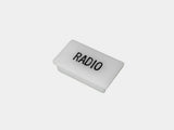 Havis C-LABEL-RADIO Standard White Switch Label W/ Black Imprint - Synergy Mounting Systems