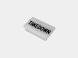 Havis C-LABEL-TAKEDOWN Standard White Switch Label W/ Black Imprint - Synergy Mounting Systems