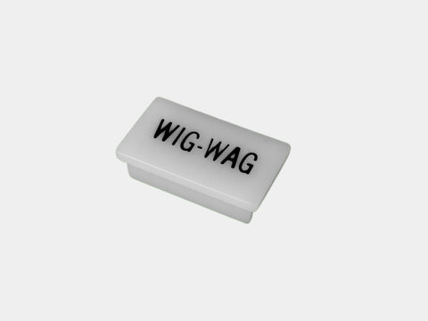 Havis C-LABEL-WIG-WAG Standard White Switch Label W/ Black Imprint - Synergy Mounting Systems